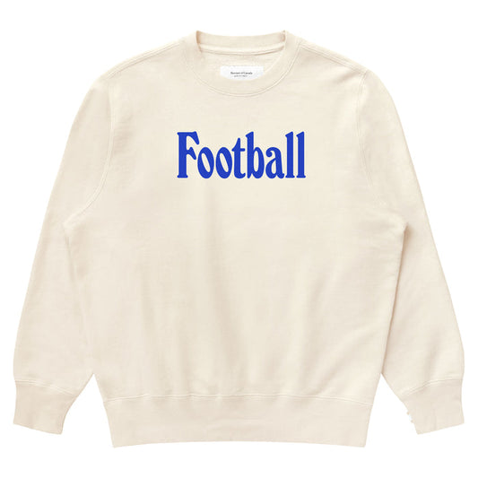 Made in Canada 100% Organic Cotton Football Retro Sweatshirt Natural - Unisex - Province of Canada