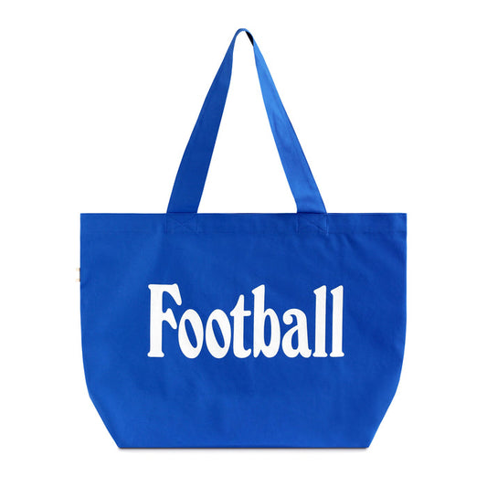 Made in Canada 100% Cotton Football Retro Tote Bag Royal Blue - Province of Canada