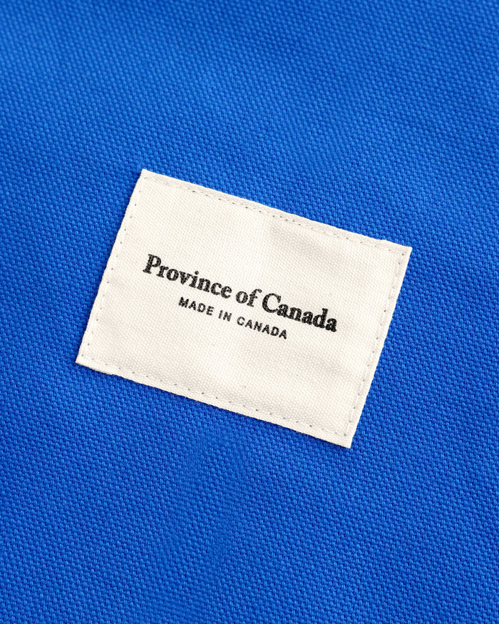 Made in Canada 100% Cotton Football Retro Tote Bag Royal Blue - Province of Canada