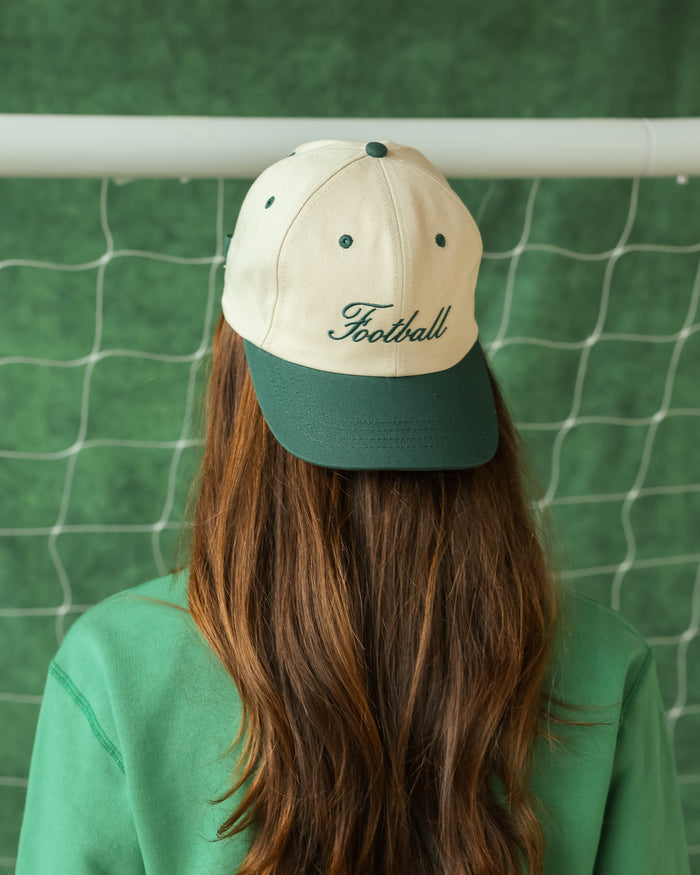 Made in Canada 100% Cotton Royal Blue Natural Football Script Baseball Hat - Province of Canada