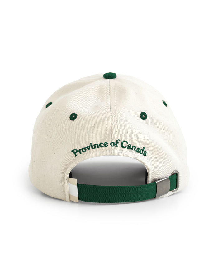 Made in Canada 100% Cotton Royal Blue Natural Football Script Baseball Hat - Province of Canada