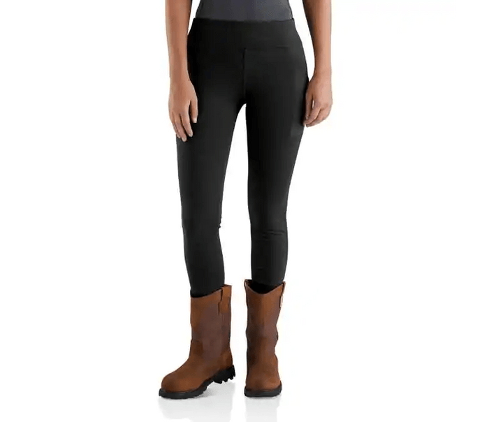 Carhartt Force lightweight women's legging in black, alternate view of the garment