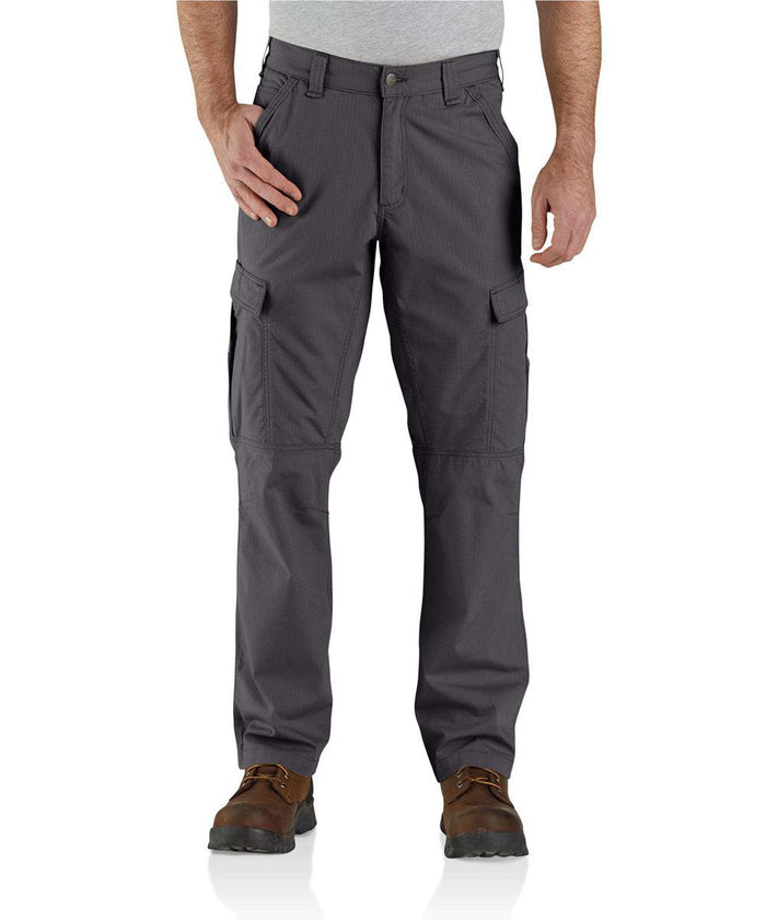 Carhartt Force ripstop cargo work pant in shadow, available in extended waist sizes
