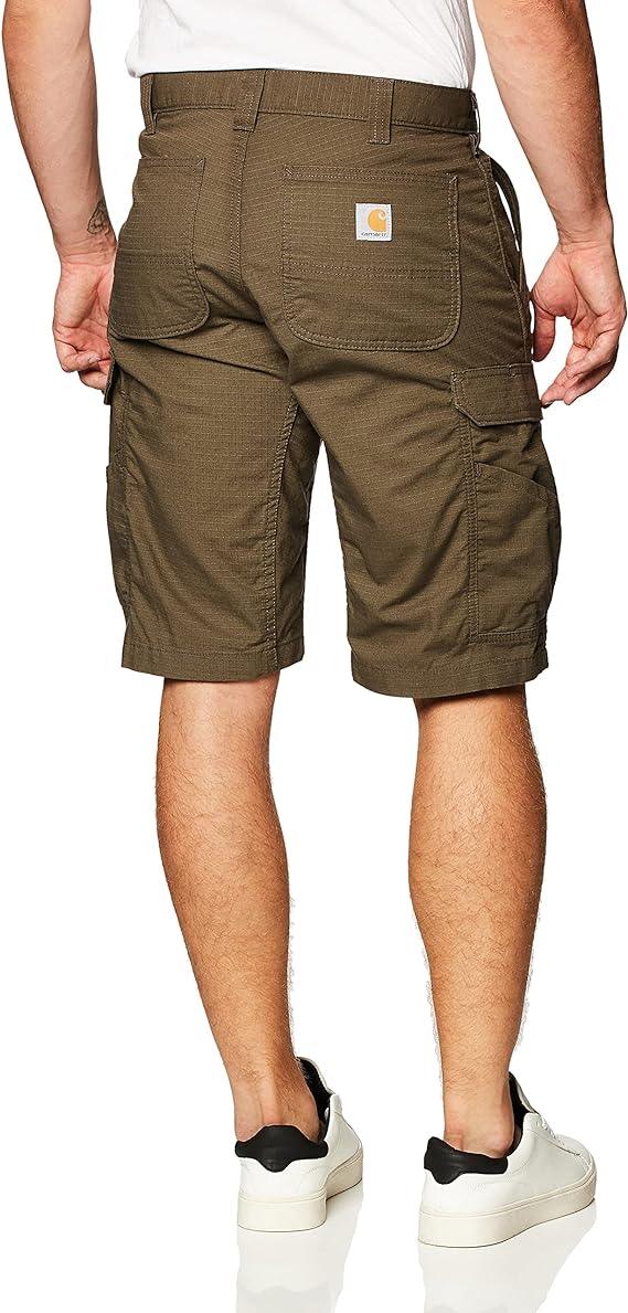 Carhartt Force ripstop work short in tarmac, additional detail view of the pockets