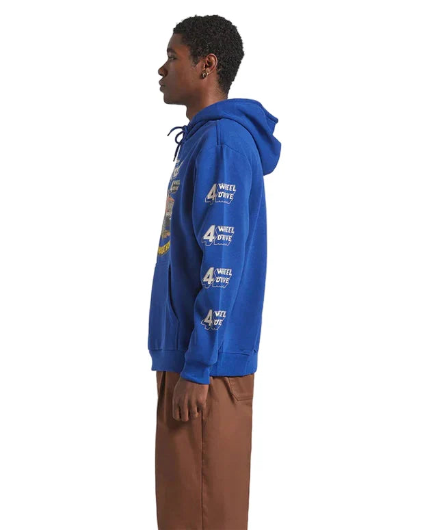 Brixton Ford Mud Marathon fleece hoodie in Ford blue, additional product image