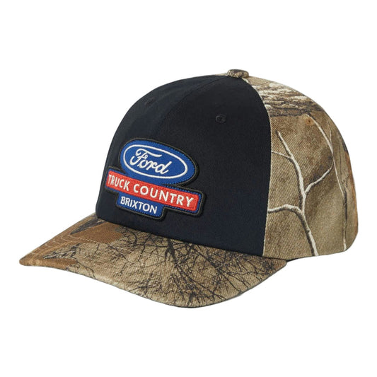 Brixton Ford Truck Country snapback hat in burnt rubber and camo