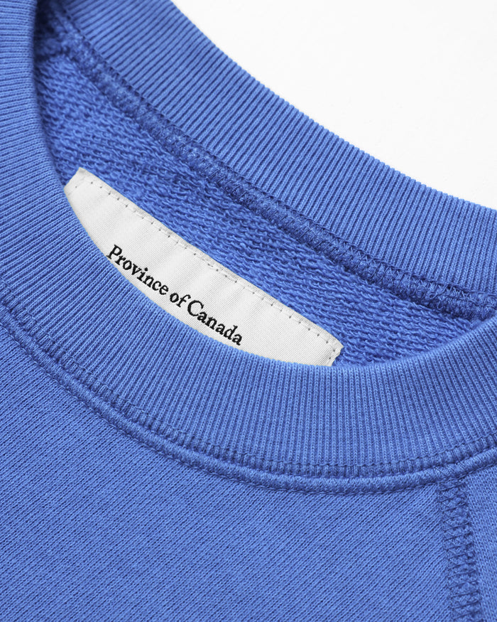 Made in Canada 100% Cotton French Terry Sweatshirt Cerulean Blue - Unisex - Province of Canada
