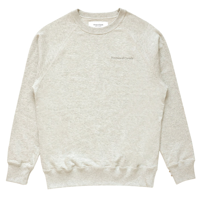 Made in Canada 100% Cotton French Terry Sweater Eggshell - Unisex - Province of Canada