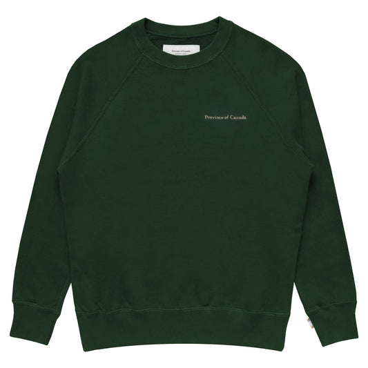 Made in Canada 100% Cotton French Terry Sweatshirt Forest - Unisex - Province of Canada