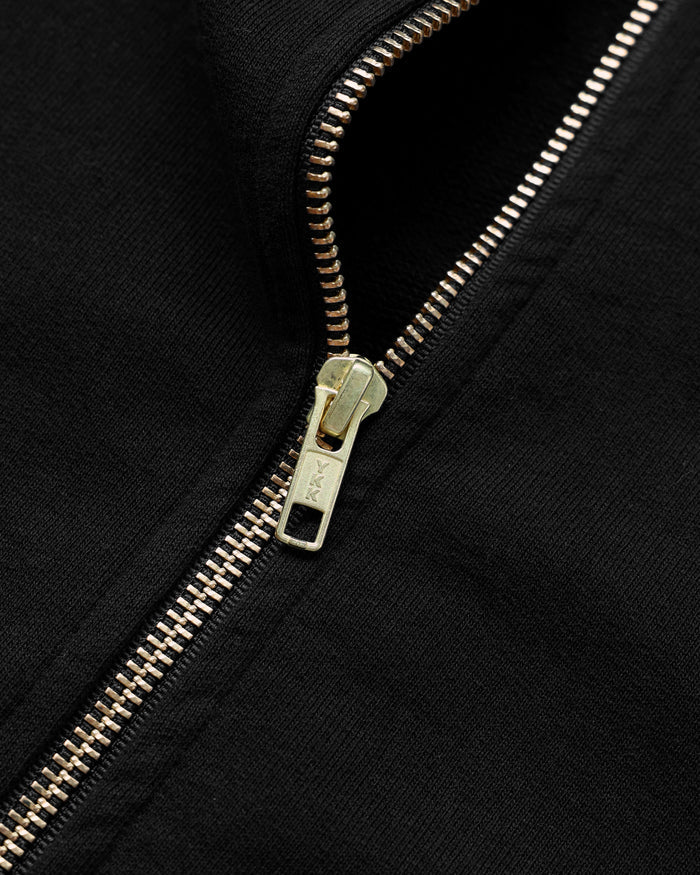 Made in Canada 100% Cotton French Terry Zip Hoodie Black - Unisex - Province of Canada