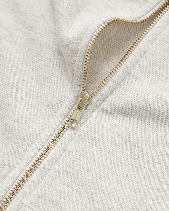 Made in Canada 100% Cotton French Terry Zip Hoodie Eggshell - Unisex - Province of Canada