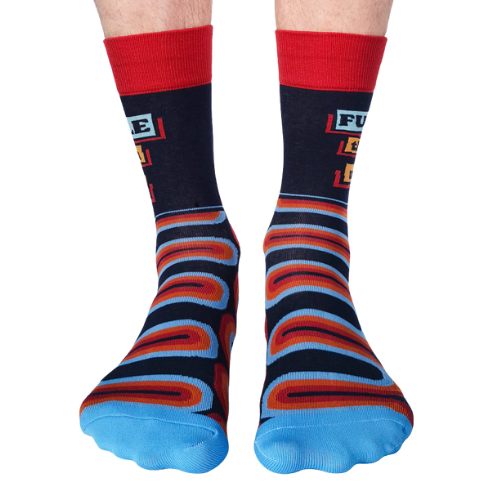 Funcle socks feature a fun and playful design for the ultimate fun uncle.