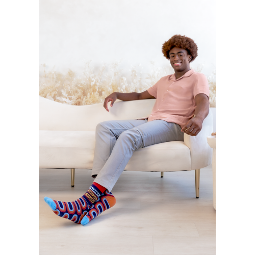 Funcle socks feature a fun and playful design for the ultimate fun uncle.