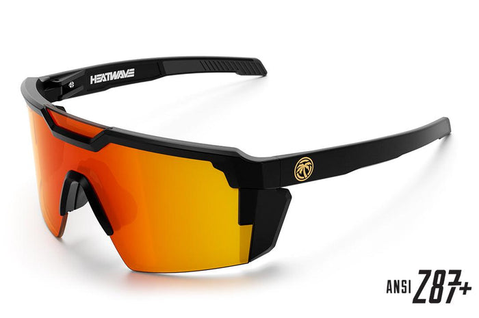 Side view of the Heat Wave Future Tech Sunblast Z87+ safety sunglasses