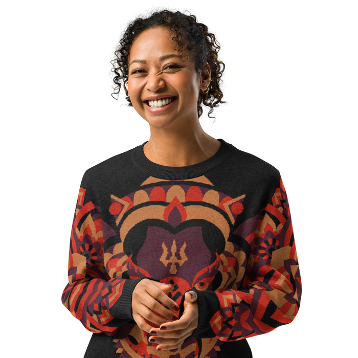 Ganesha: Knitted Crew Neck Sweater