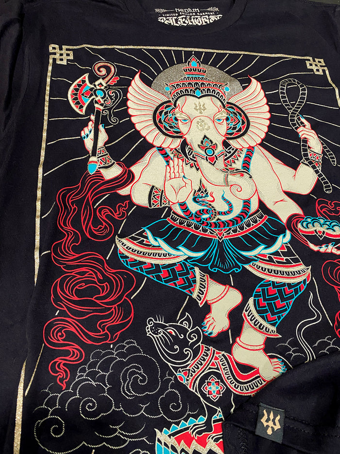 Ganesha ~ Short Sleeve T-shirt - Black