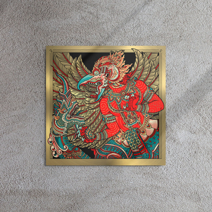 Garuda vs. Naga: Metal Print