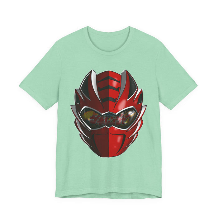 Gekiranger Helmet Tee Super Sentai T Shirt Custom Graphic Art Cosplay Shirts Rangers Retro Vintage 90s