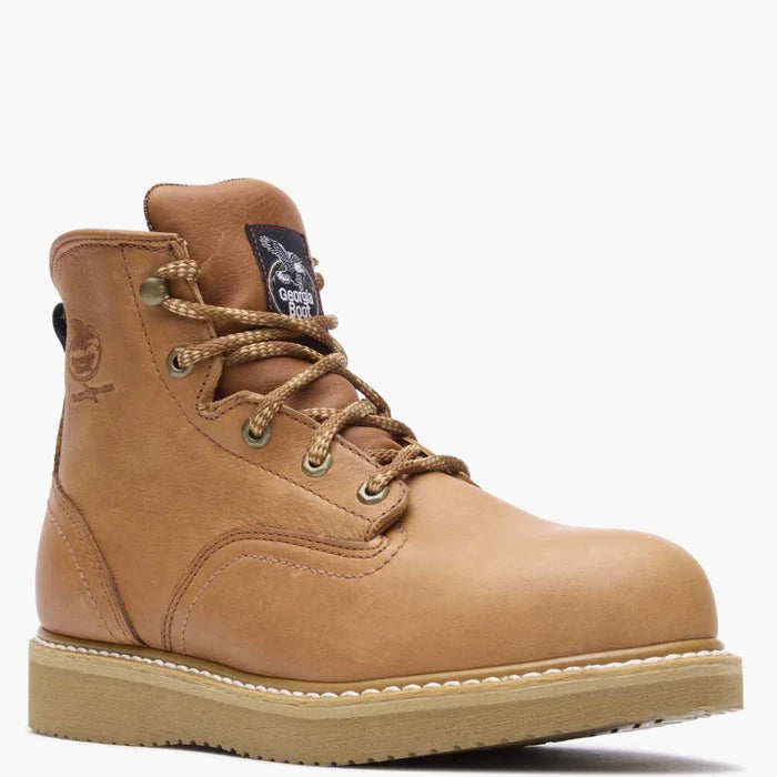 Georgia Boot 6 inch steel toe wedge sole work boot, main product view