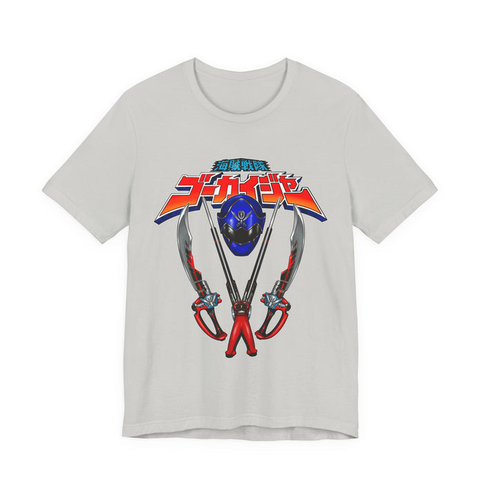 Gokai Blue Tee Super Sentai T Shirt Custom Graphic Art Cosplay Shirts Rangers Retro Vintage 90s