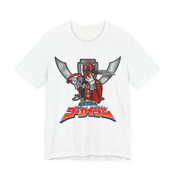 Gokaiger Gokai Red Tee Super Sentai T Shirt Custom Graphic Art Cosplay Shirts Rangers Retro Vintage 90s