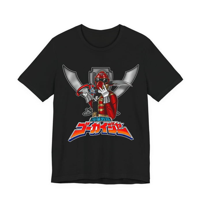 Gokaiger Gokai Red Tee Super Sentai T Shirt Custom Graphic Art Cosplay Shirts Rangers Retro Vintage 90s