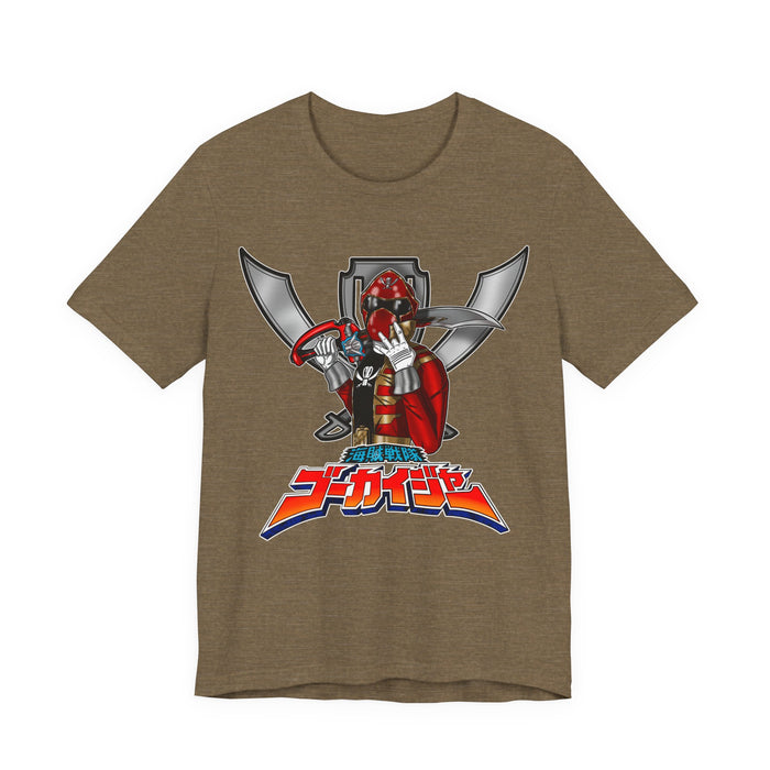 Gokaiger Gokai Red Tee Super Sentai T Shirt Custom Graphic Art Cosplay Shirts Rangers Retro Vintage 90s