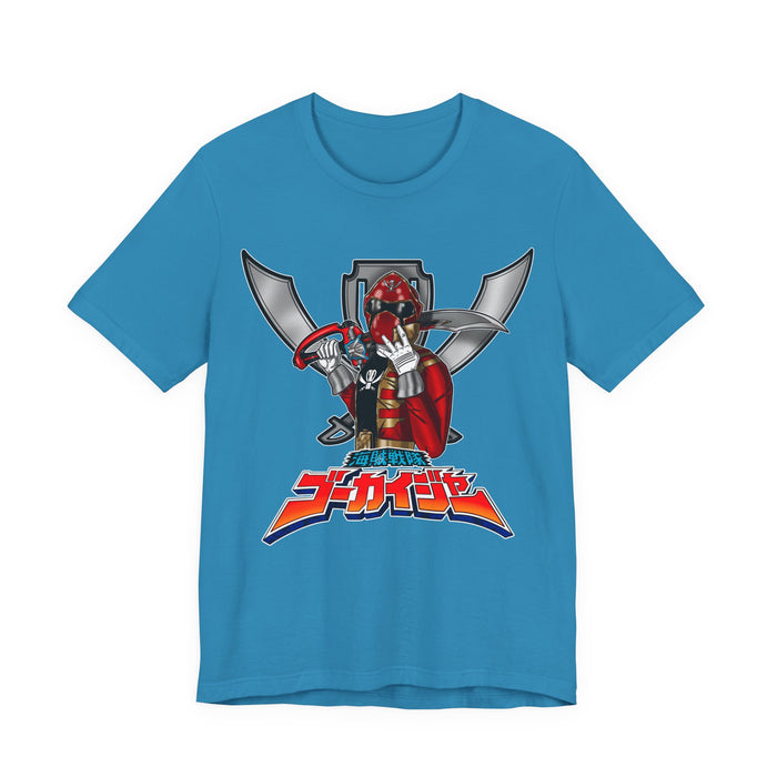 Gokaiger Gokai Red Tee Super Sentai T Shirt Custom Graphic Art Cosplay Shirts Rangers Retro Vintage 90s