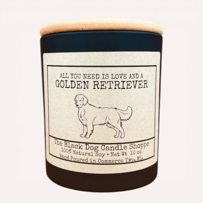 Golden Retriever Dog Breed Candle
