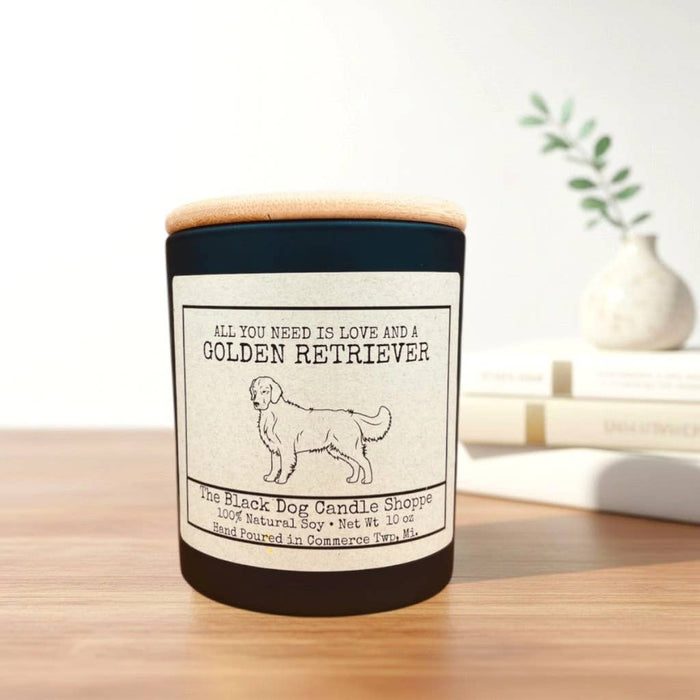 Golden Retriever Dog Breed Candle