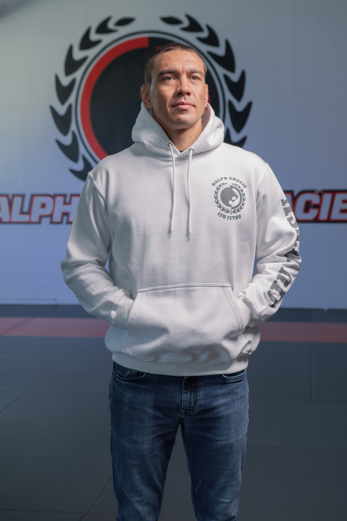 "GRACIE" White Pullover Hoodie