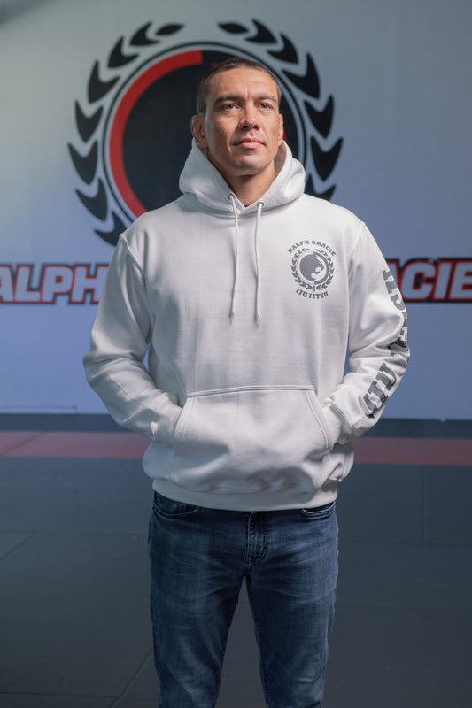 "GRACIE" White Pullover Hoodie