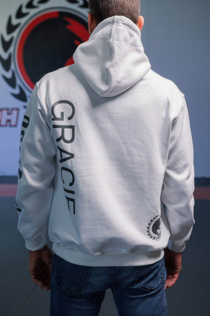 "GRACIE" White Pullover Hoodie