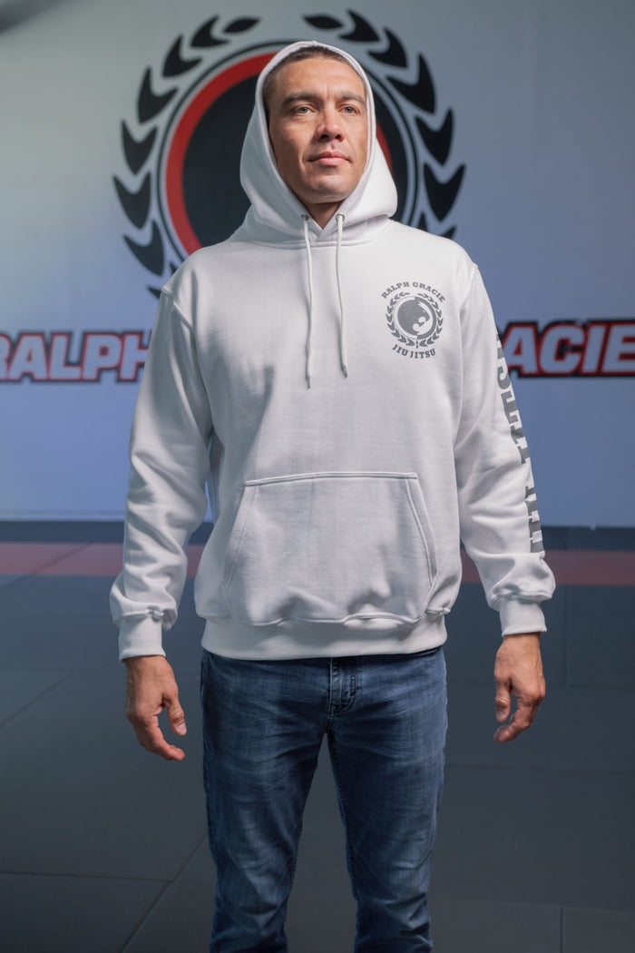 "GRACIE" White Pullover Hoodie