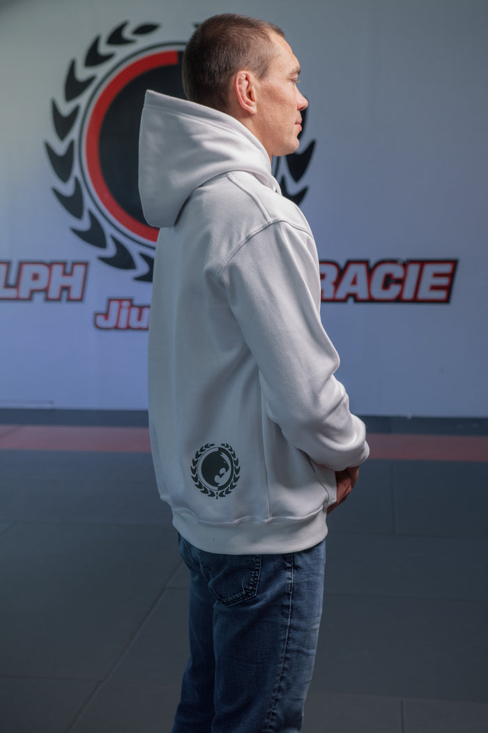 "GRACIE" White Pullover Hoodie