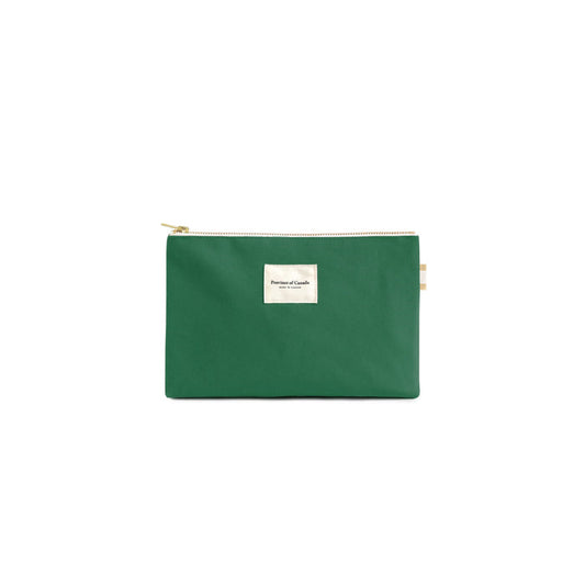 Made in Canada 100% Cotton Green Travel Pouch - Province of Canada
