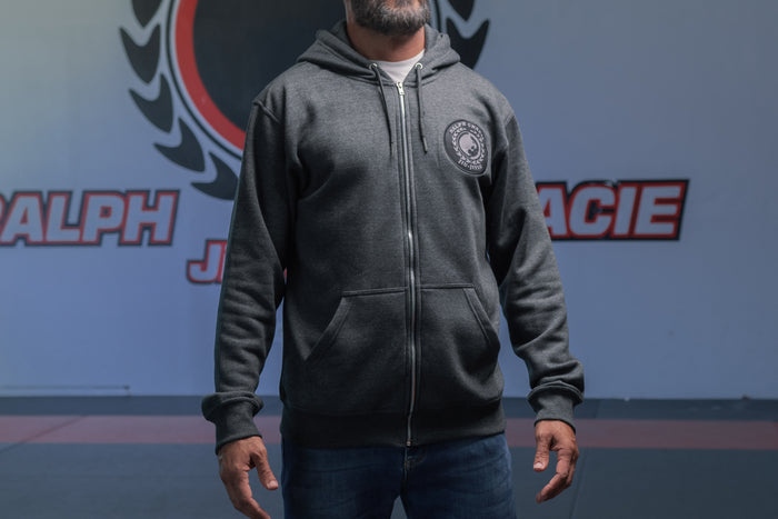 Grey Zip-Up Hoodie