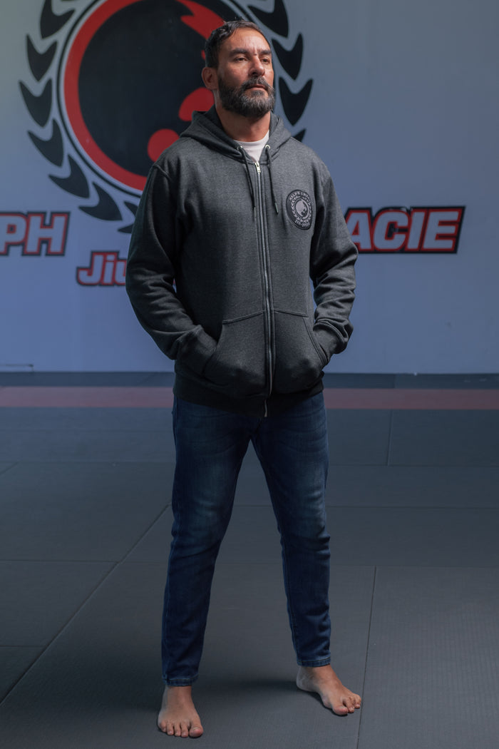 Grey Zip-Up Hoodie