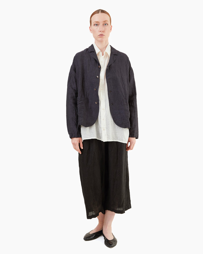 Guptiha Linen Gauze Pants in Black