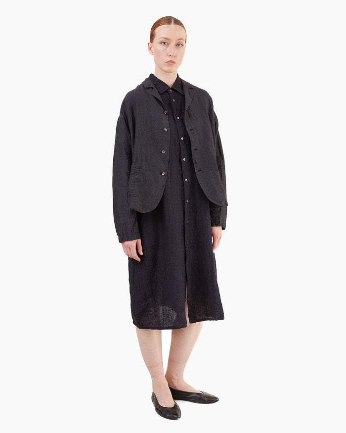Guptiha Teori Linen 60 Jacket in Black