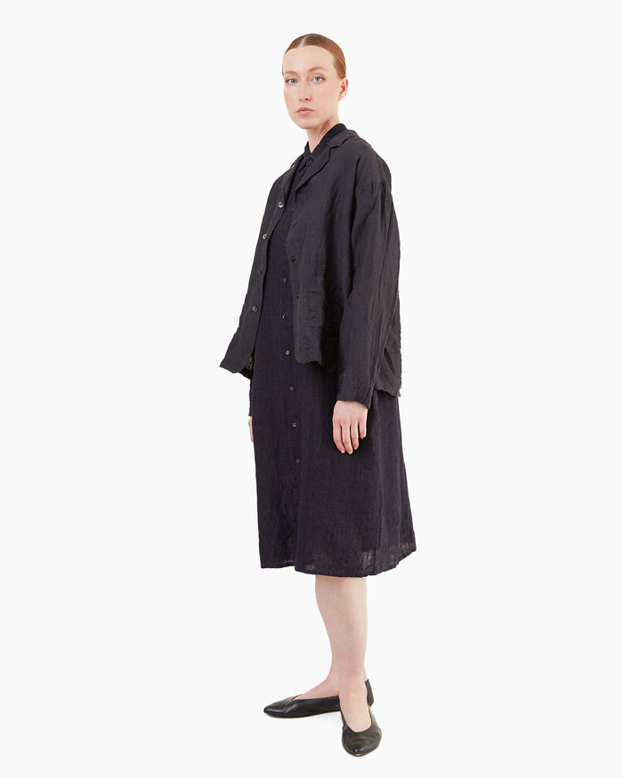 Guptiha Teori Linen 60 Jacket in Black