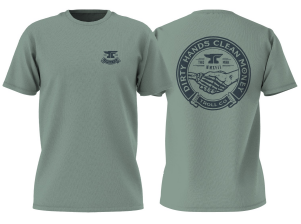 Troll Co. Haggler short sleeve tee in sage, big and tall sizing