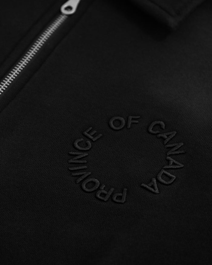 Half Zip Fleece Sweatshirt Black - Unisex
