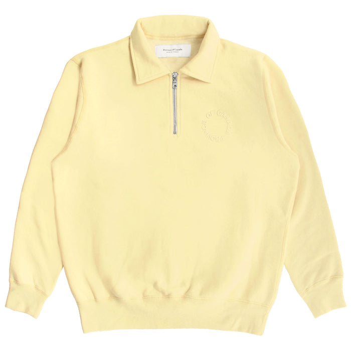 Made in Canada Half Zip Fleece Sweatshirt Butter - Unisex - Province of Canada