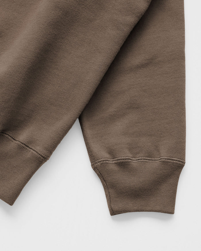 Made in Canada Half Zip Fleece Sweatshirt Chestnut - Unisex - Province of Canada
