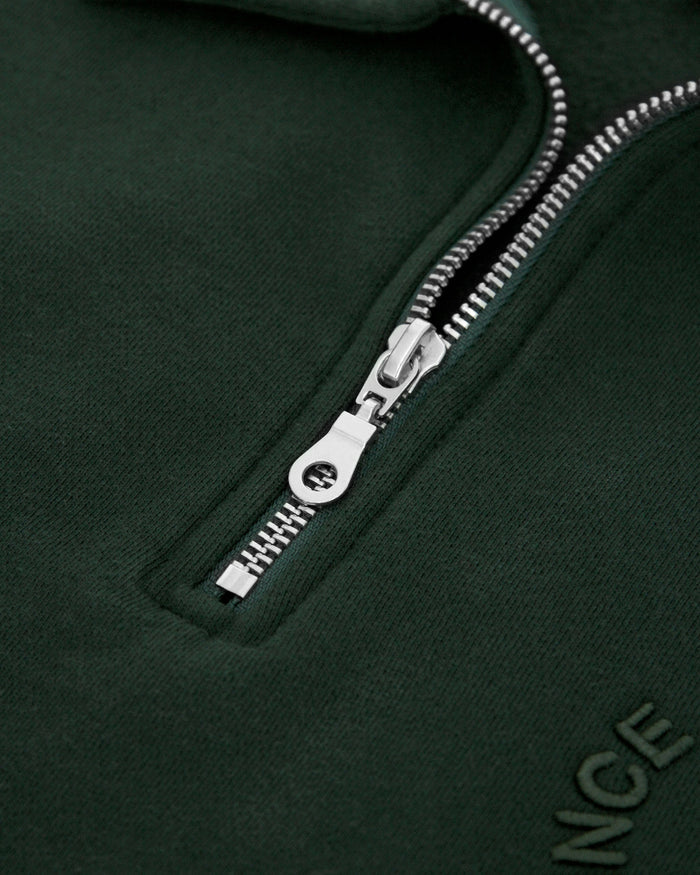 Province of Canada - Half Zip Fleece Sweatshirt Forest Unisex - Made in Canada