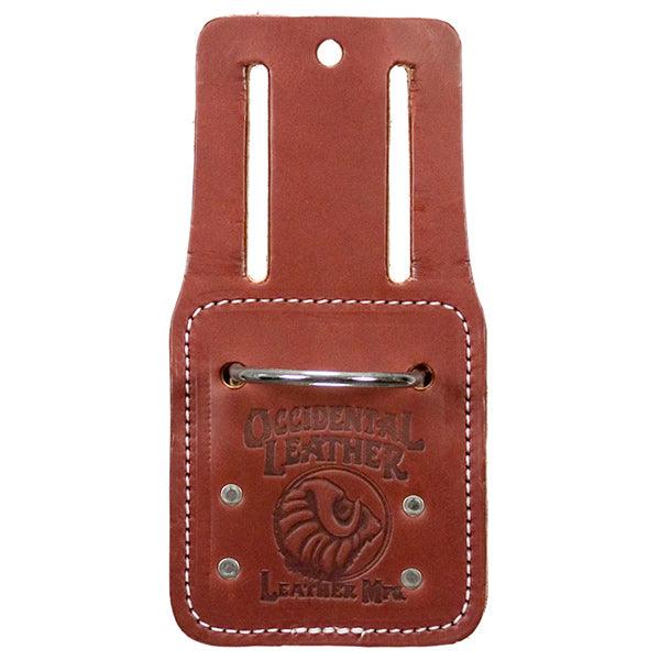 Occidental Leather hammer holder in tan leather