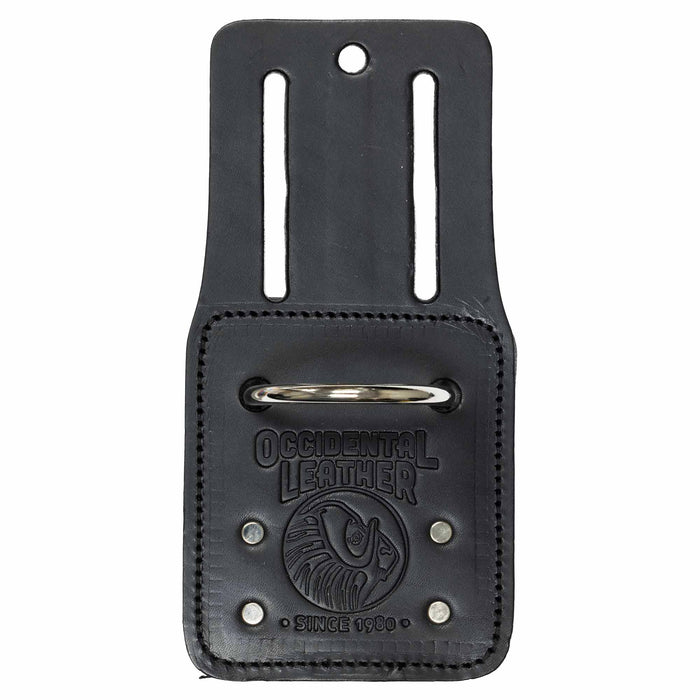 Occidental Leather hammer holder worn on a tool belt