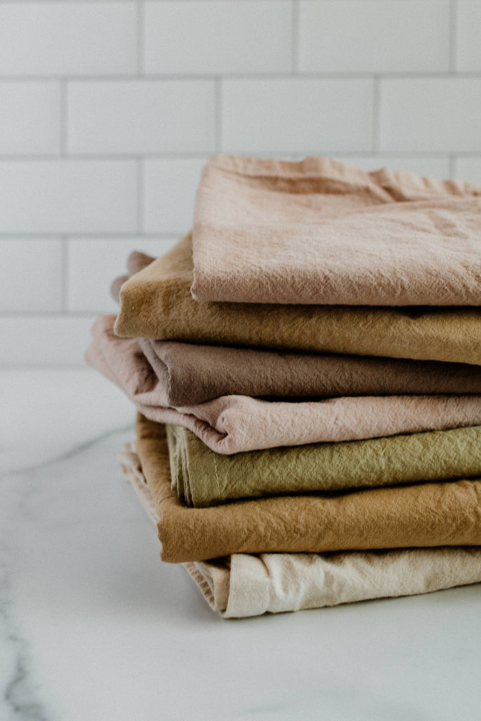 Hand-dyed Organic Cotton Kitchen Towel