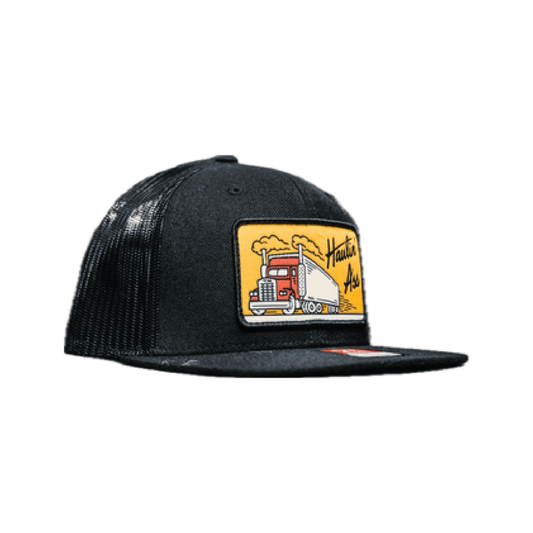 Trade Money Haulin meshback trucker hat in black